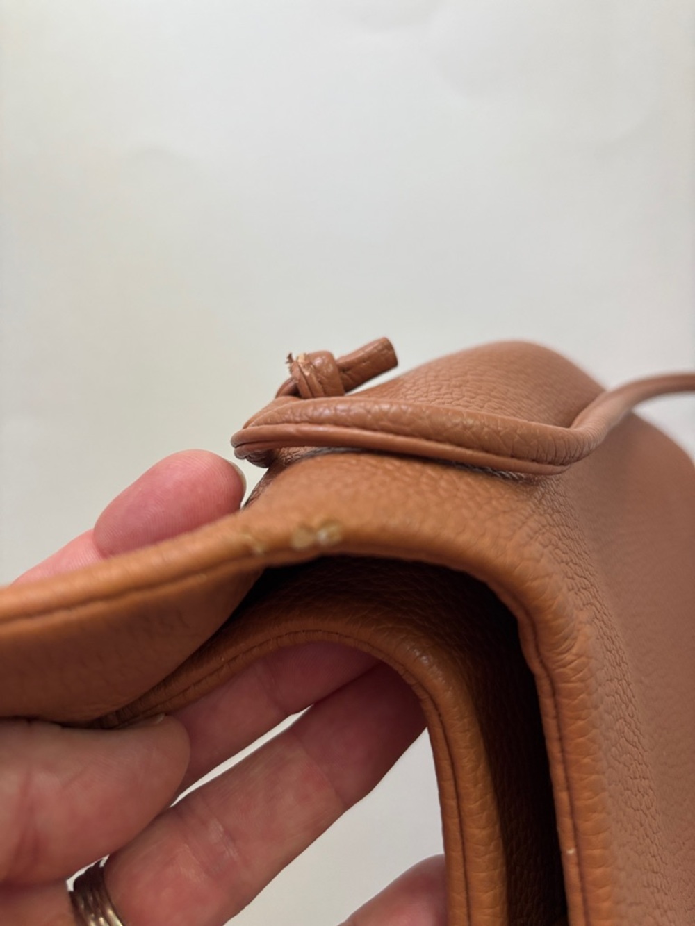 Polene Beri Brown Leather Crossbody Bag with Gold Hardware - Picture 5 of 8